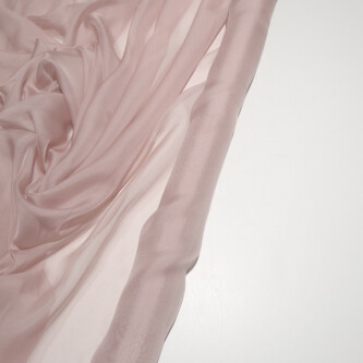 Voal de matase naturala CHIFFON Powder pink