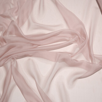 Voal de matase naturala CHIFFON Powder pink