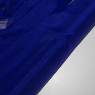 Voal de matase naturala CHIFFON Royal Blue