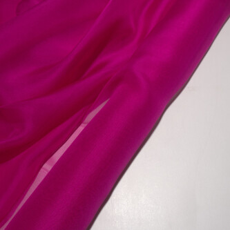 Voal de matase naturala CHIFFON Fuchsia