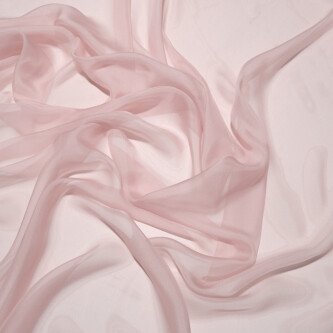 Voal de matase naturala CHIFFON Dusty pink