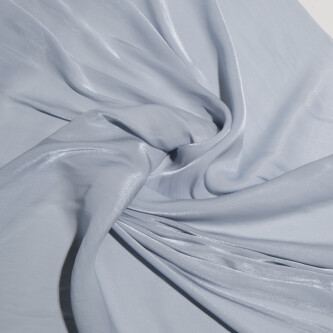 Voal metalizat usor creponat bleu gri